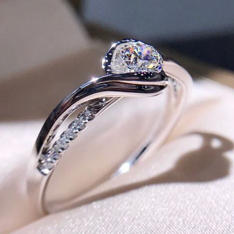 Avtoit | Fashion Exquisite Luxury Popular Shiny Green High Quality Zircon Wedding Ring