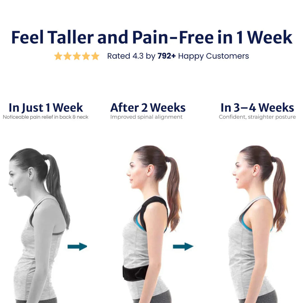 Avtoit | Back Posture Corrector | Adjustable, Breathable Design for Men & Women to Improve Posture and Reduce Back Pain