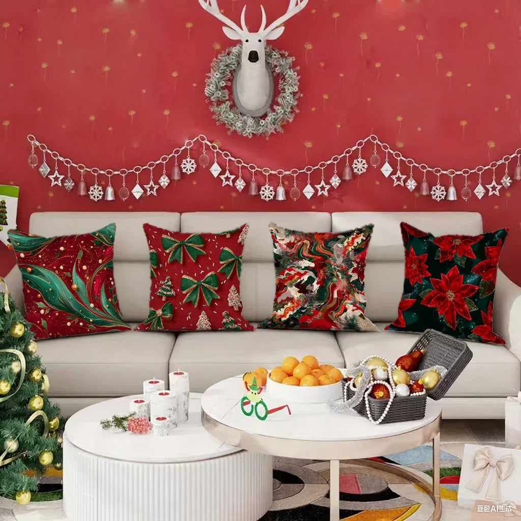 Avtoit | Festive Christmas cushion covers 40x40 | Decorative cushion cases