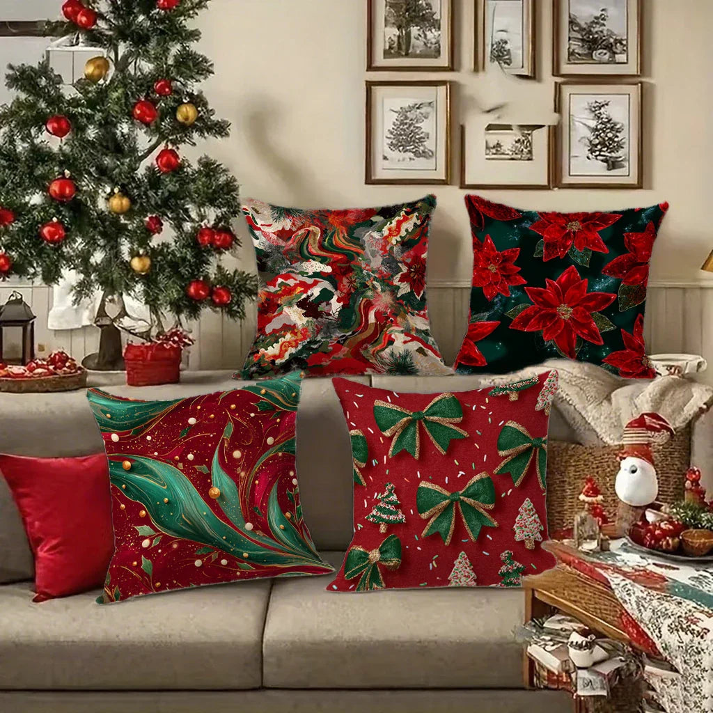Avtoit | Festive Christmas cushion covers 40x40 | Decorative cushion cases
