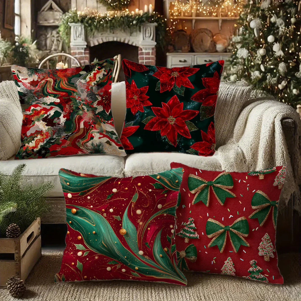 Avtoit | Festive Christmas cushion covers 40x40 | Decorative cushion cases