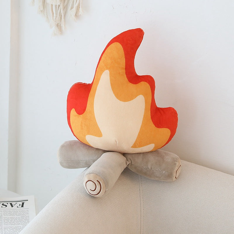 Avtoit | Fire Plush Cushion | Decorative Cushion for Coziness