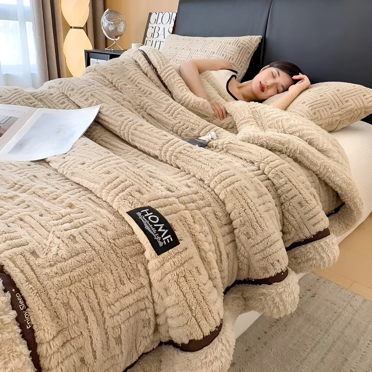 Avtoit | Fluffy Fleece Blanket | Soft Breathable Throw Blanket