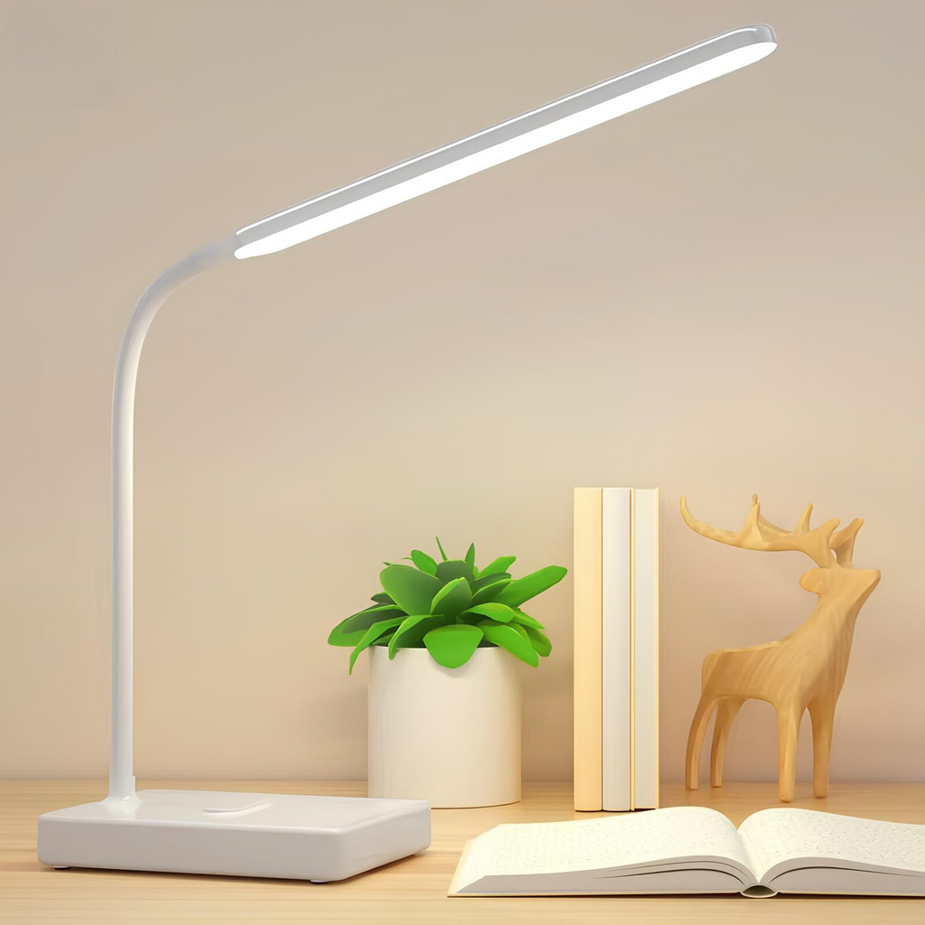 Avtoit | LumoFlex Adjustable Desk Lamp – Rechargeable or Plug-In with Flexible Neck & Dimmable Light