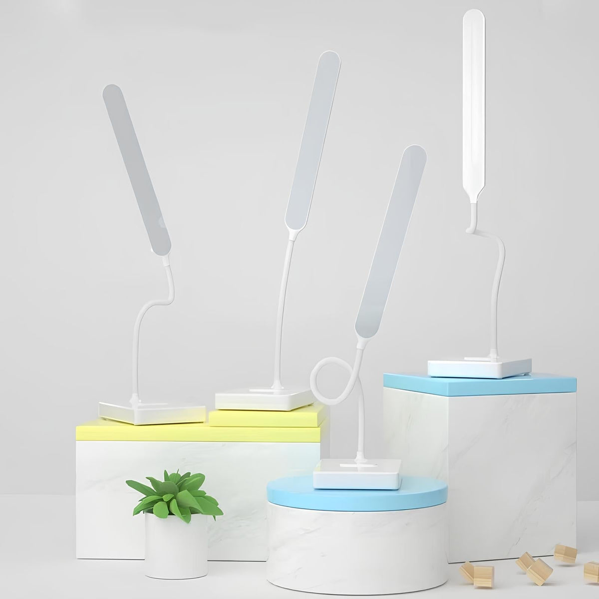 Avtoit | LumoFlex Adjustable Desk Lamp – Rechargeable or Plug-In with Flexible Neck & Dimmable Light