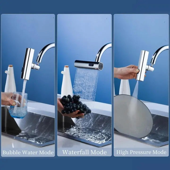 Avtoit | Flexible waterfall kitchen faucet with multiple spray modes