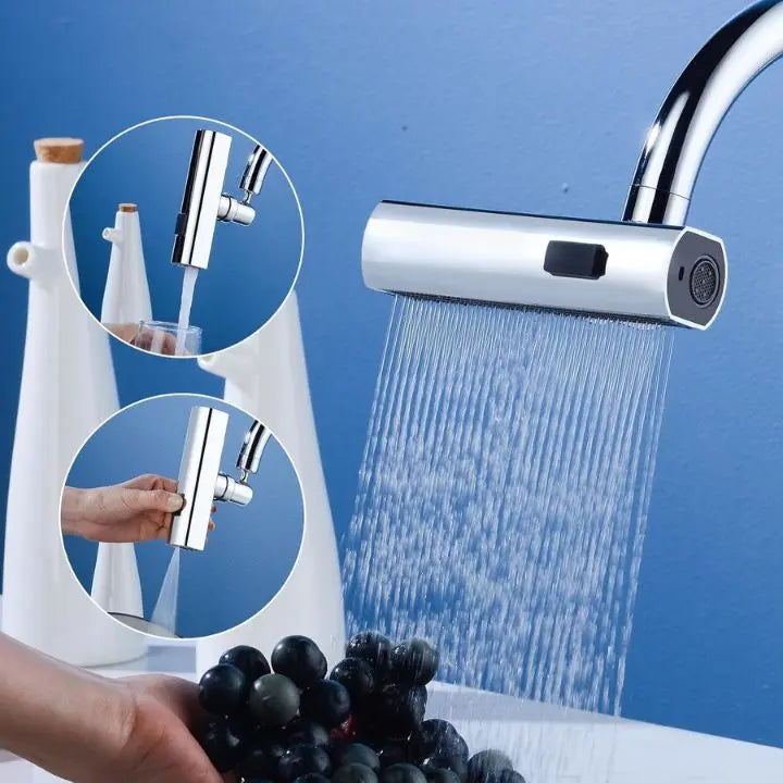 Avtoit | Flexible waterfall kitchen faucet with multiple spray modes