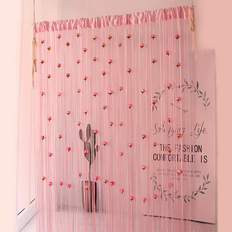 Avtoit | Floral Decorative Hanging Room Divider Curtain