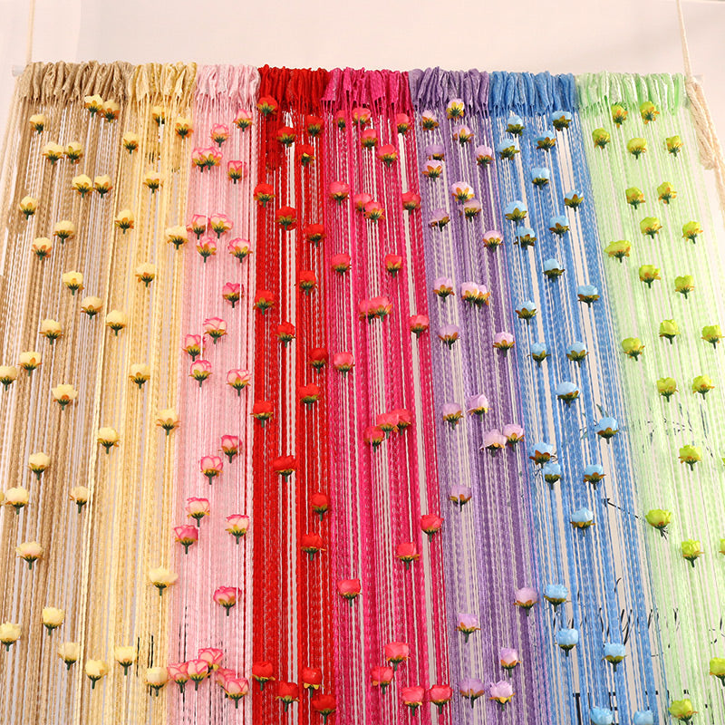 Avtoit | Floral Decorative Hanging Room Divider Curtain