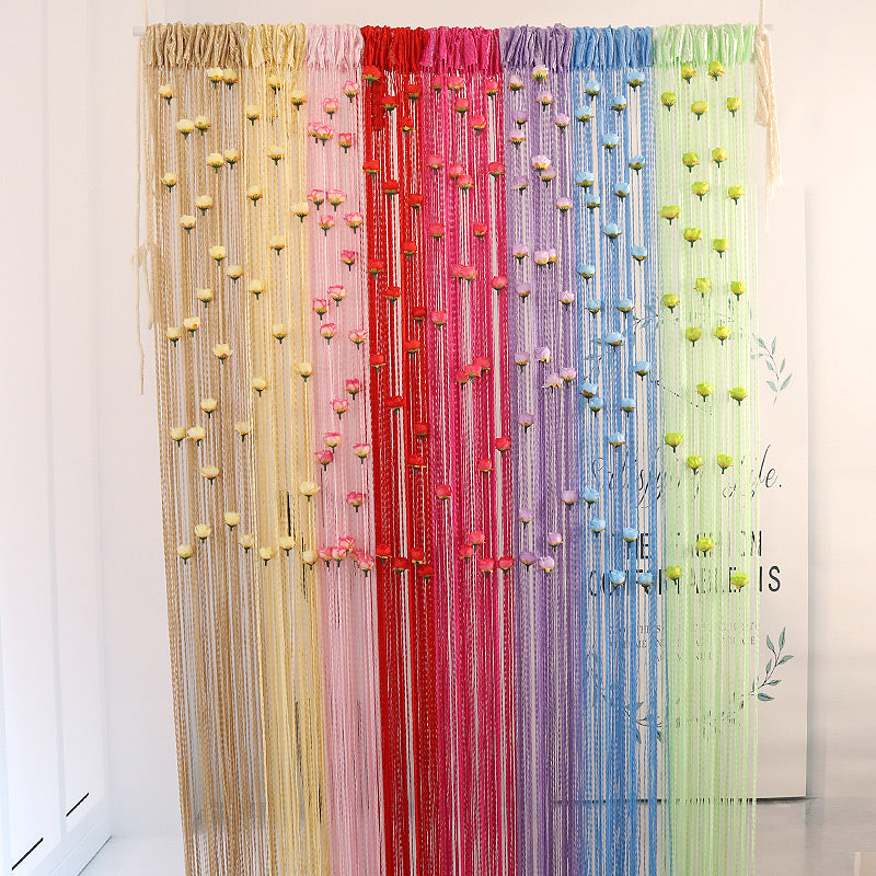 Avtoit | Floral Decorative Hanging Room Divider Curtain