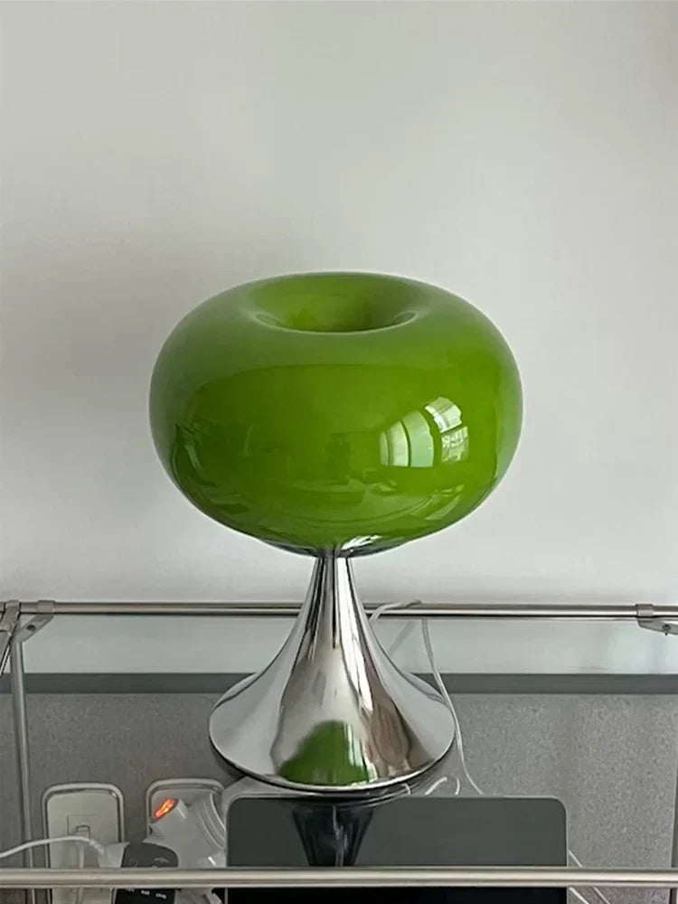 Avtoit | Antique Apple Table Lamp made of Glass | E27 Halogen, Rotary Switch