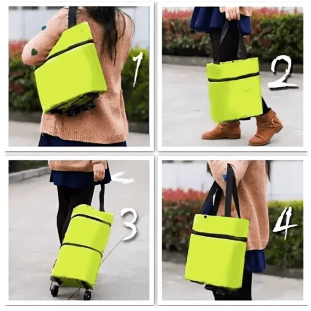 Avtoit | Foldable Shopping Trolley Bag with Wheels – Eco-Friendly, Compact & Lightweight
