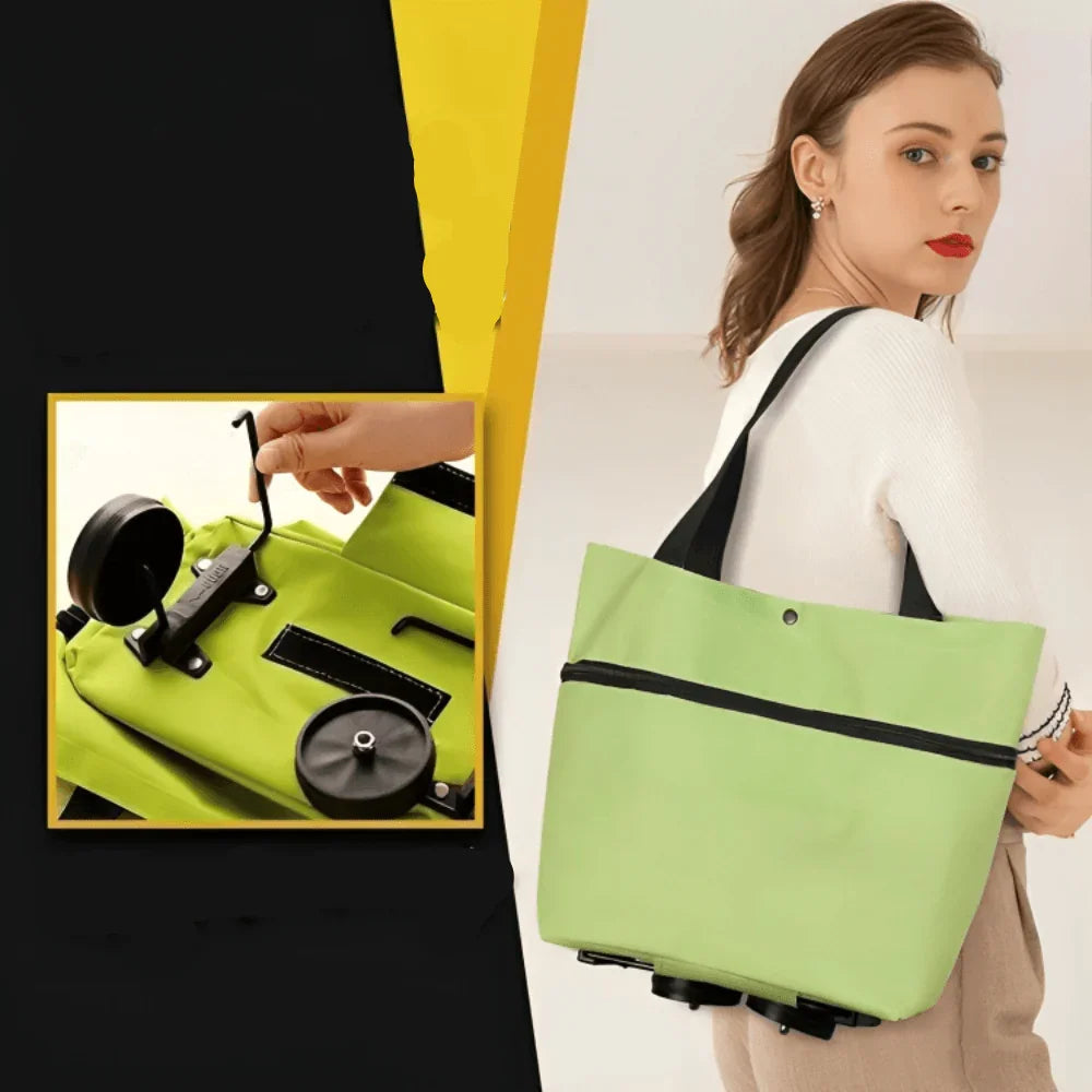 Avtoit | Foldable Shopping Trolley Bag with Wheels – Eco-Friendly, Compact & Lightweight