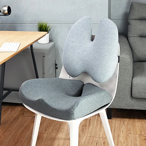 Avtoit | Orthopedic Seat Cushion Set | Pain Relief for Tailbone & Lumbar Support for Office, Car & Home Use