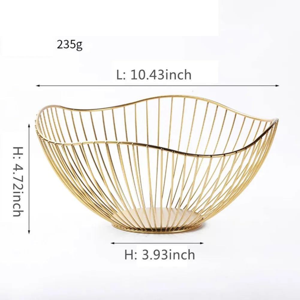 Avtoit | Fruit basket – iron – hollow drain basket – living room decor