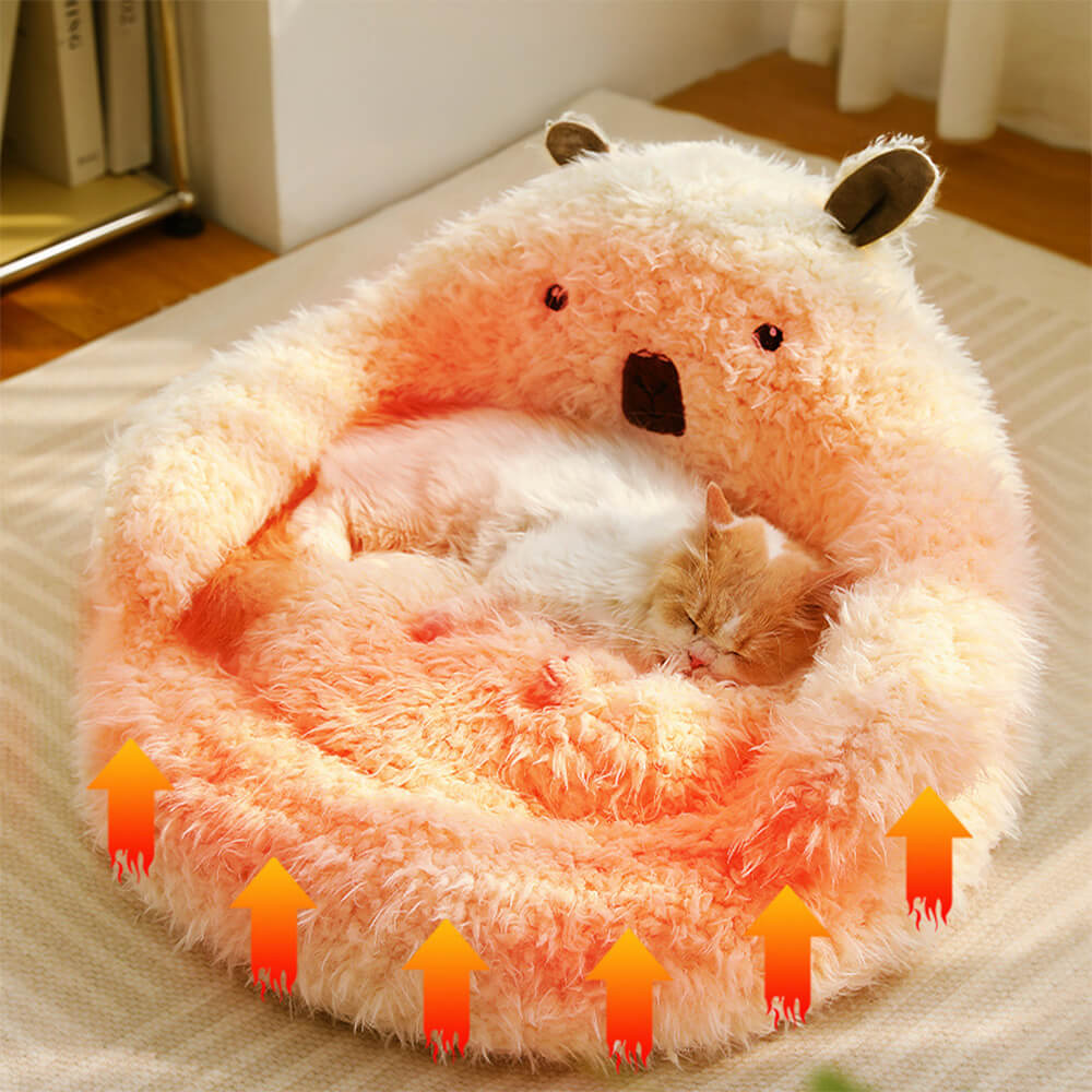 Avtoit | Alpaca-shaped, fluffy, warm, detachable dog and cat bed