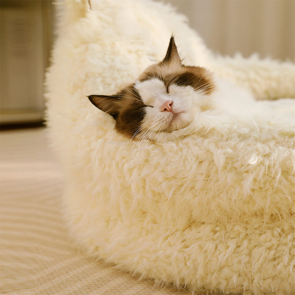 Avtoit | Alpaca-shaped, fluffy, warm, detachable dog and cat bed
