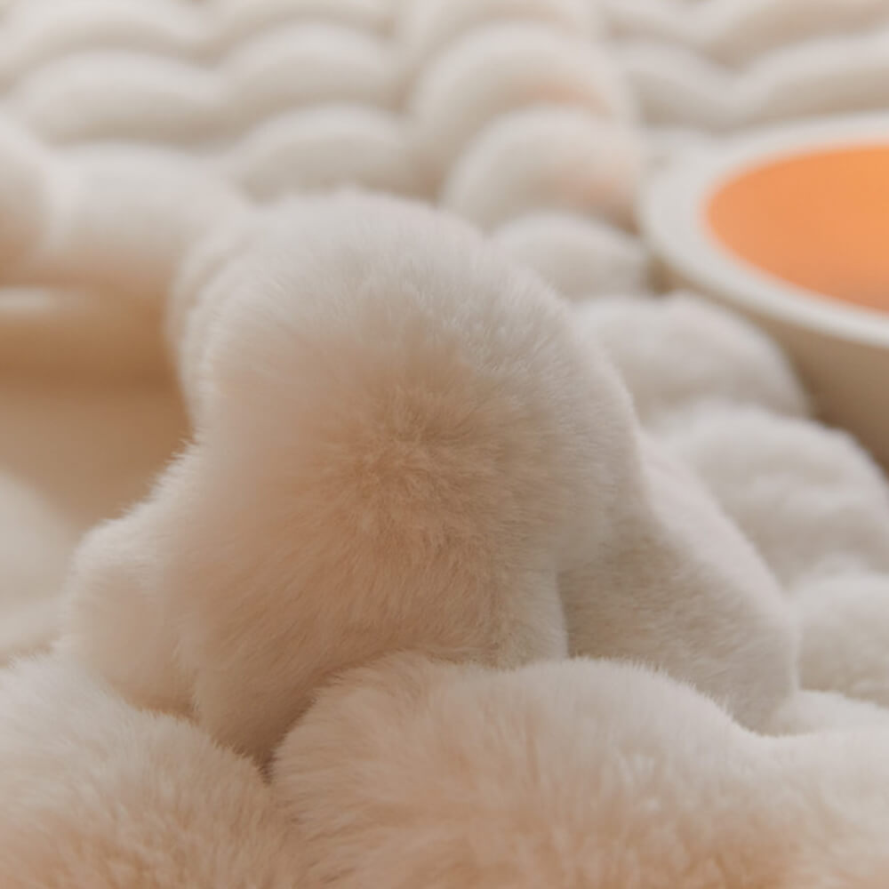 Avtoit | Premium Bubble Double Layer Thick Faux Rabbit Fur Blanket
