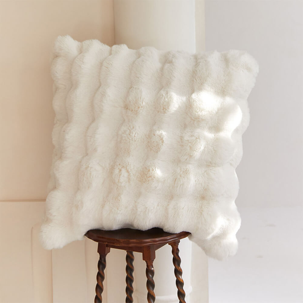 Avtoit | Premium Bubble Double Layer Thick Faux Rabbit Fur Blanket