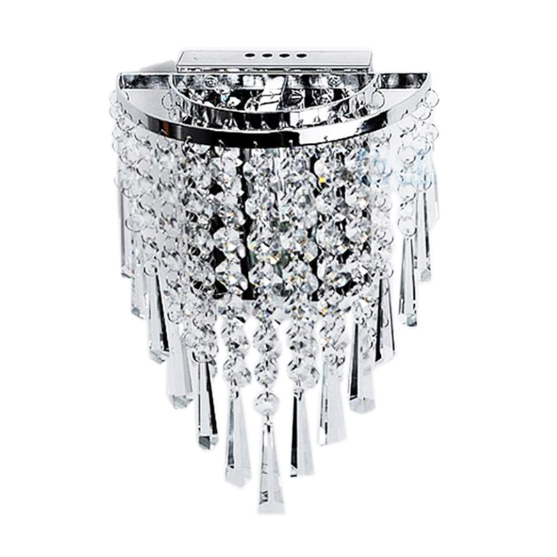 Avtoit | Modern Chrome Crystal Drop Wall Lamps