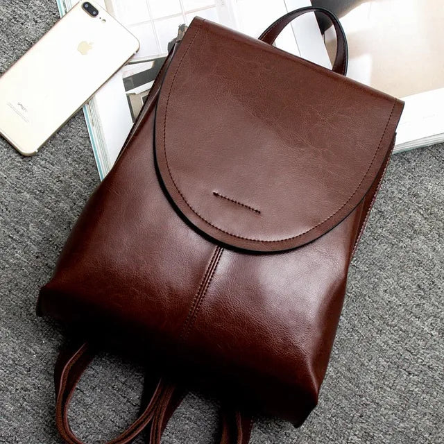 Avtoit | LuxeLeather – Trendy Leather Backpack for Women | Stylish, Versatile & Sustainable Design