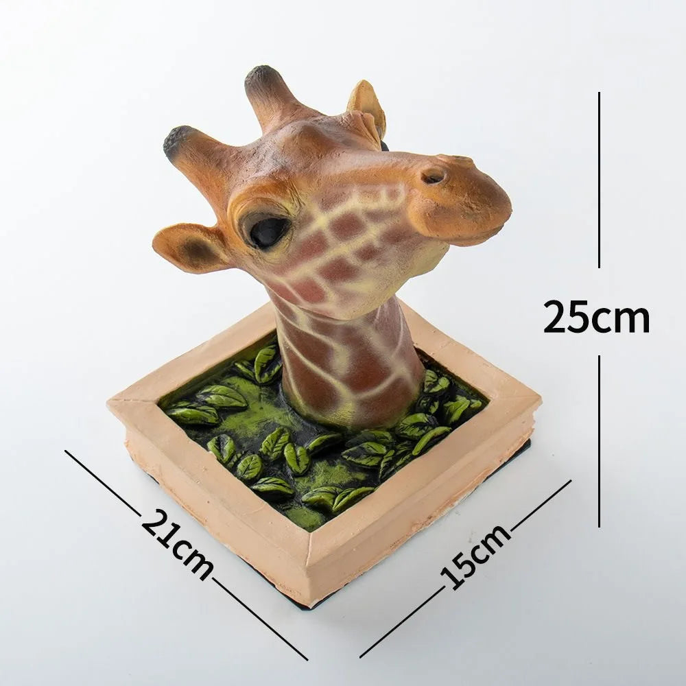 Avtoit | Giraffe head - Wall decoration - 3D sculpture - Lifesize decoration