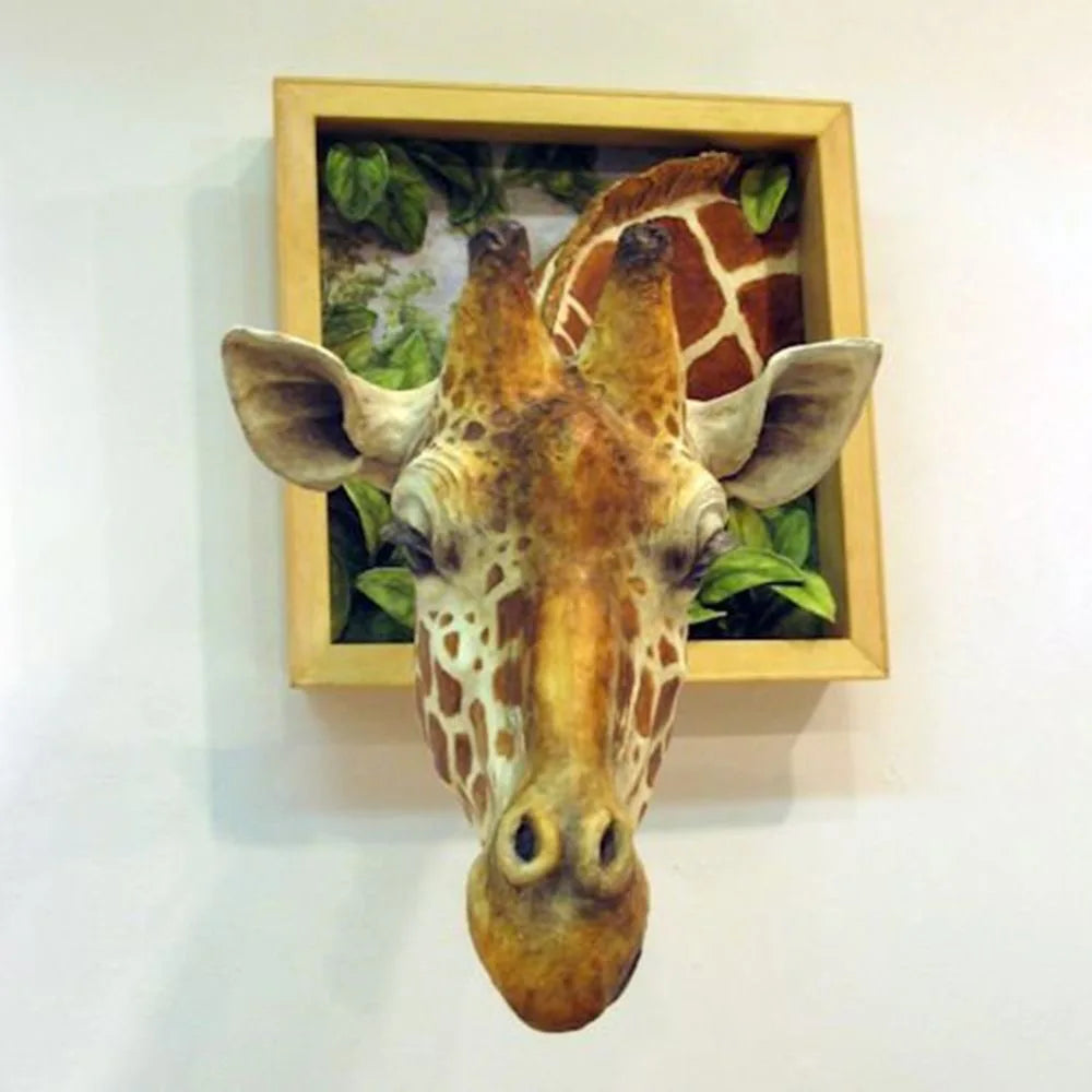 Avtoit | Giraffe head - Wall decoration - 3D sculpture - Lifesize decoration