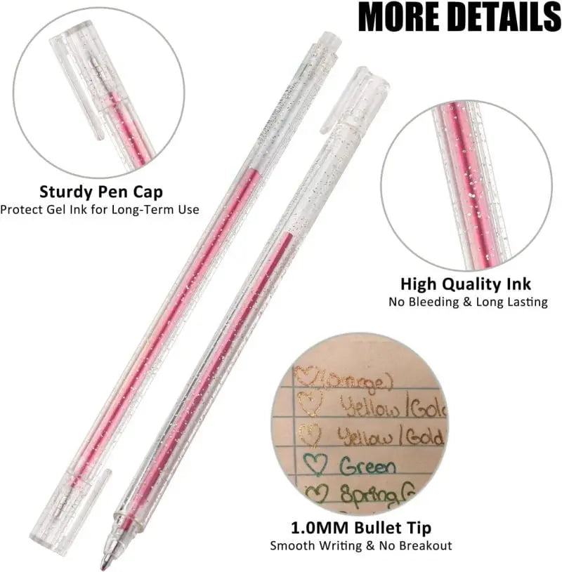 Avtoit | Glitter Gel Pen Set – Perfect for Bullet Journals & Creative Designs