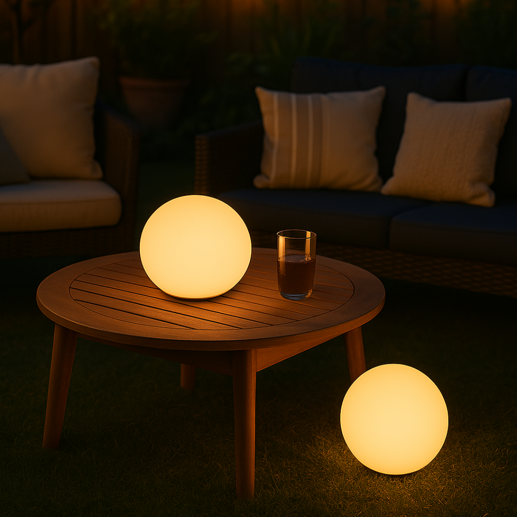 Avtoit | GlowOrb – Wireless LED Colour-Changing Table Lamp with Remote & USB Rechargeable