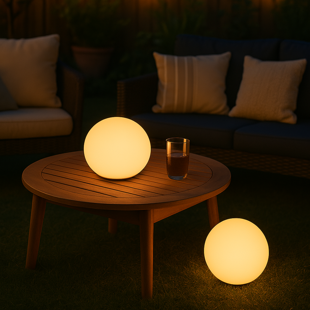 Avtoit | GlowOrb – Wireless LED Colour-Changing Table Lamp with Remote & USB Rechargeable