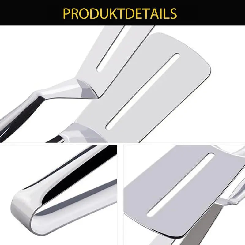 Avtoit | Grill tongs made of stainless steel – 2-in-1 spatula & gripping tongs