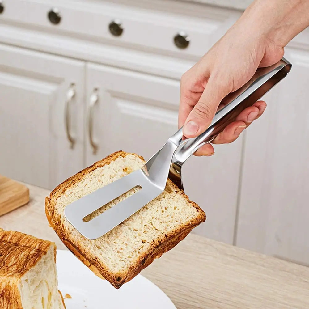 Avtoit | Grill tongs made of stainless steel – 2-in-1 spatula & gripping tongs