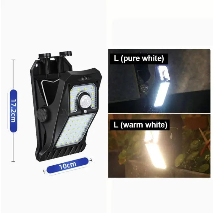 Avtoit | Large Solar LED Outdoor Lamp – With Clip & Motion Sensor