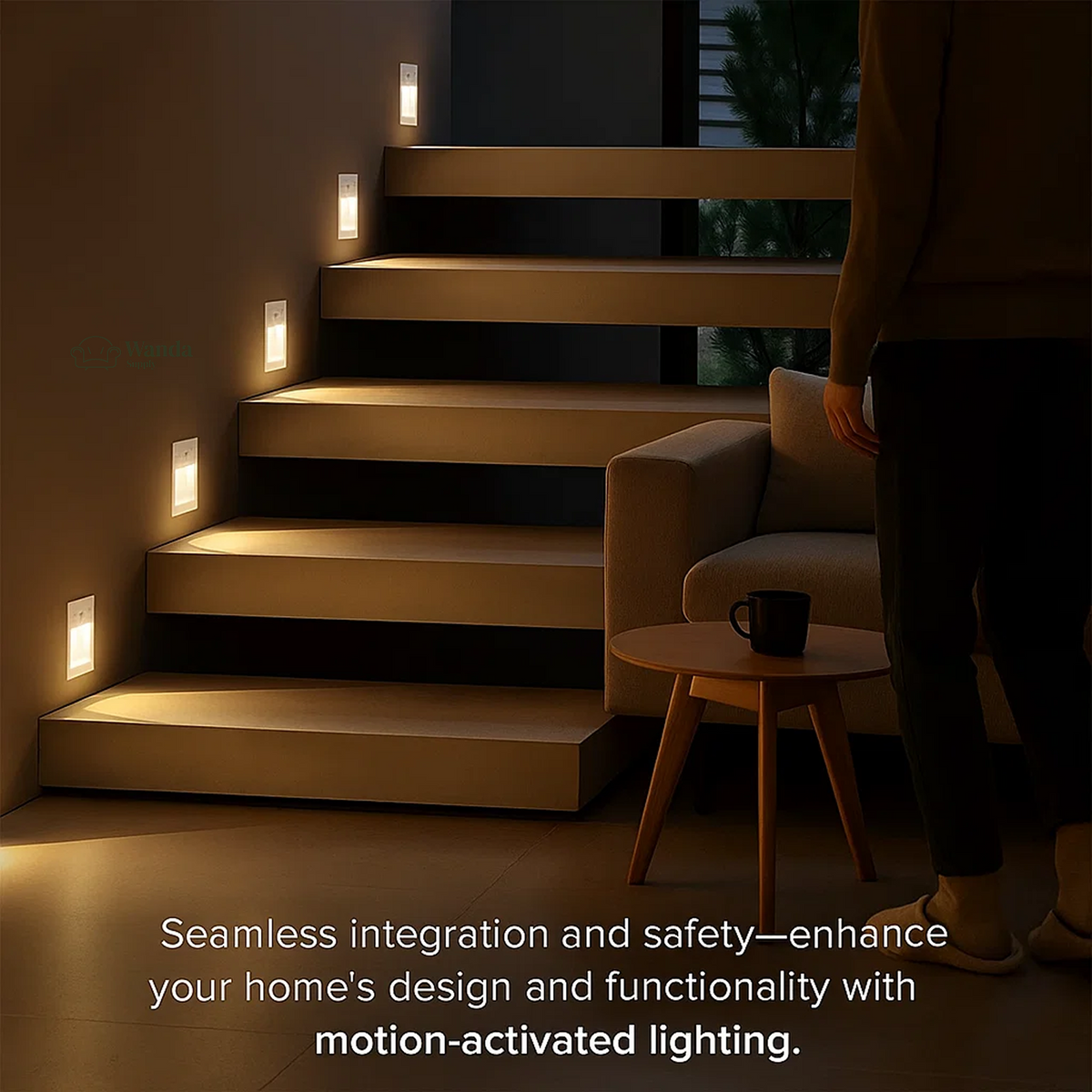 Avtoit | LED Recessed Wall Sconces | Motion Sensor. Energy-Efficient & Ideal for Hallways. Living Rooms. and Bedrooms