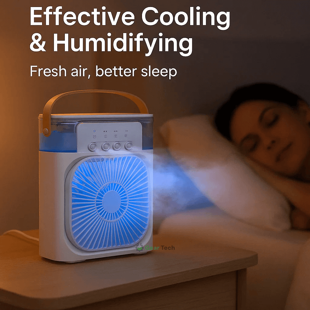 Avtoit | 3-in-1 Air Cooler Humidifier | Portable, Adjustable Fan Speeds & Ideal for Bedrooms, Offices & Small Spaces