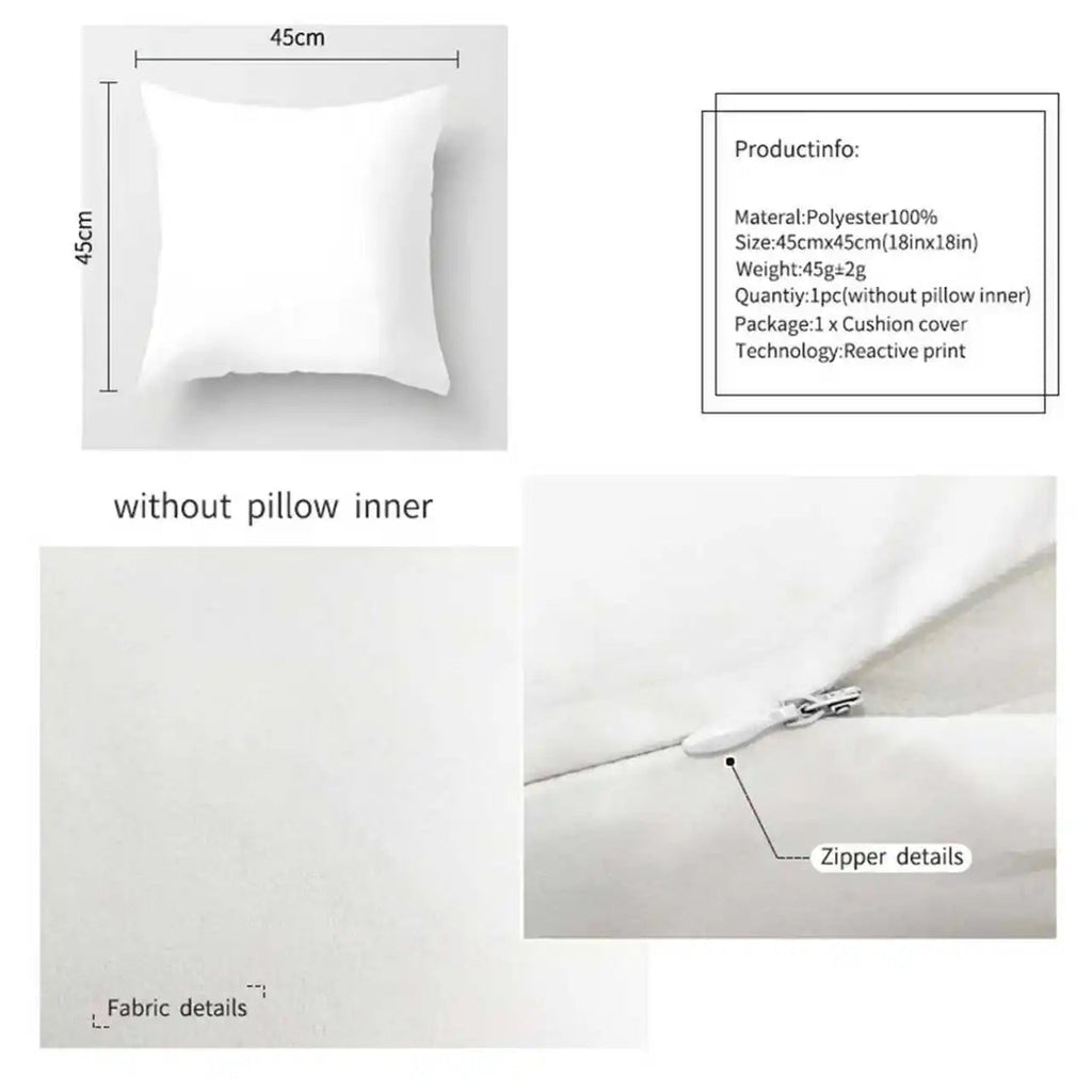 Avtoit | Green-White Checked Cushion Cover 40x40 | Decorative Cushion Cover