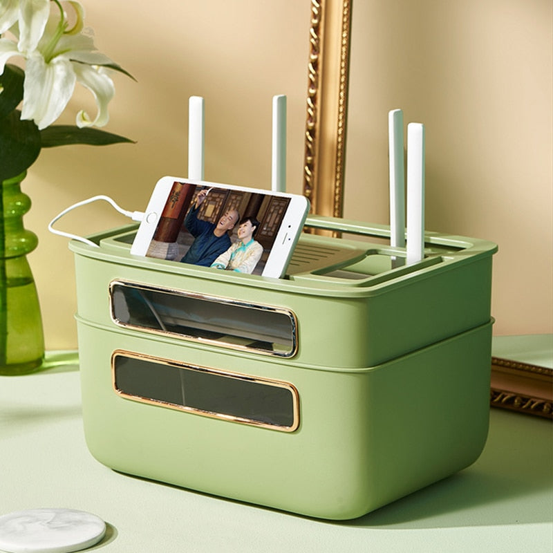 Avtoit | Nordic Stackable Modem Holder Cable Organizer