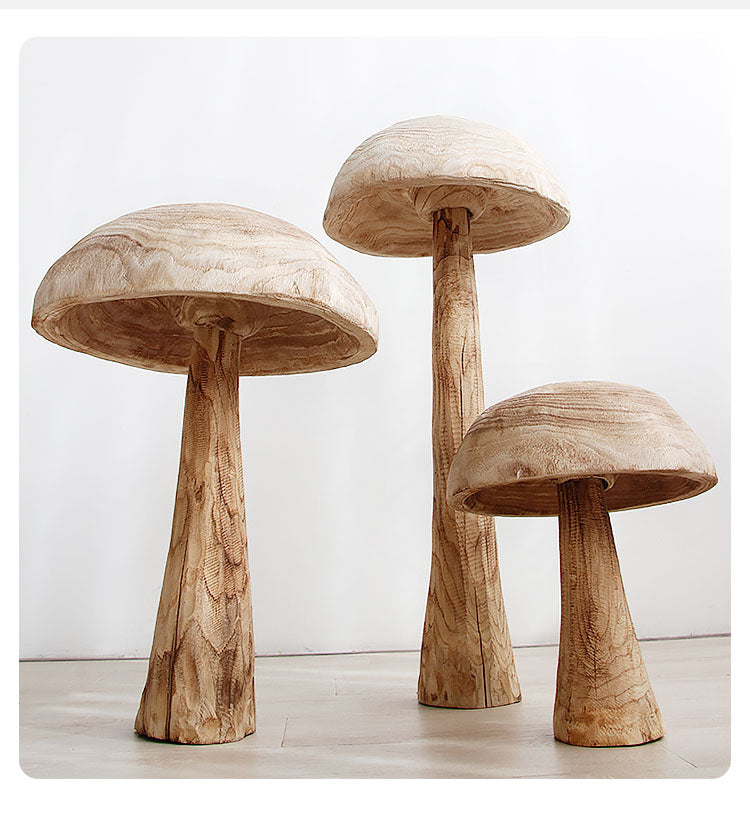Avtoit | Mushroom Solid Wood Sculpture Home Decor