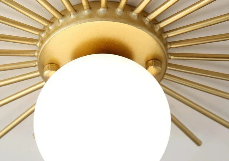 Avtoit | HaloBeam – Elegant Glass and Iron Wall Lamp for Classic Touch