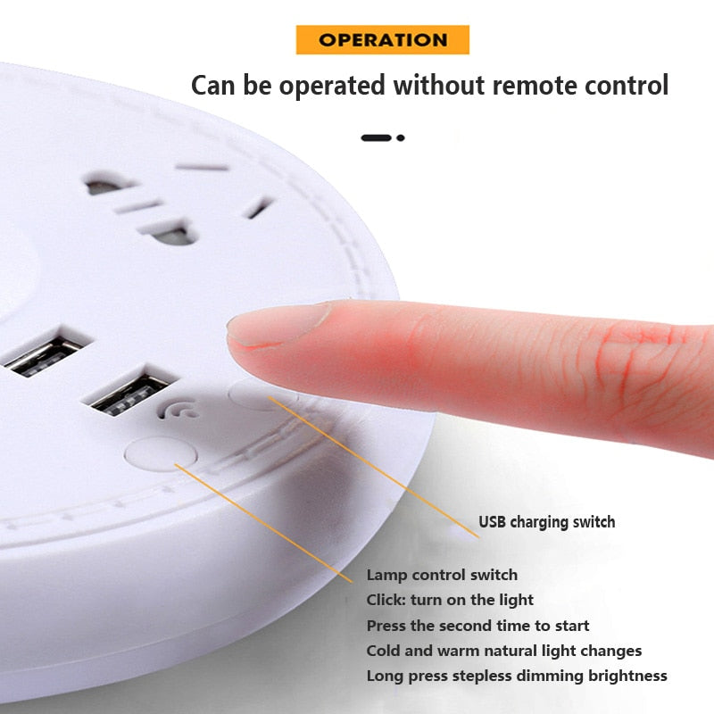 Avtoit | Multi Power Strip Phone Holder Table Lamp