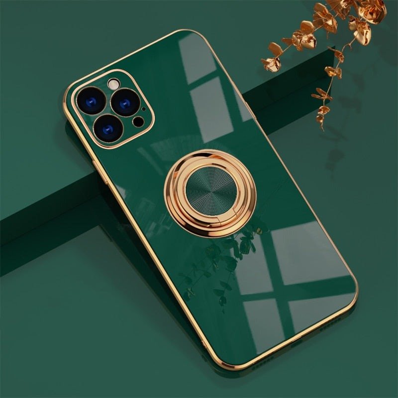 Avtoit | iPhone Case with Metal Stand Ring