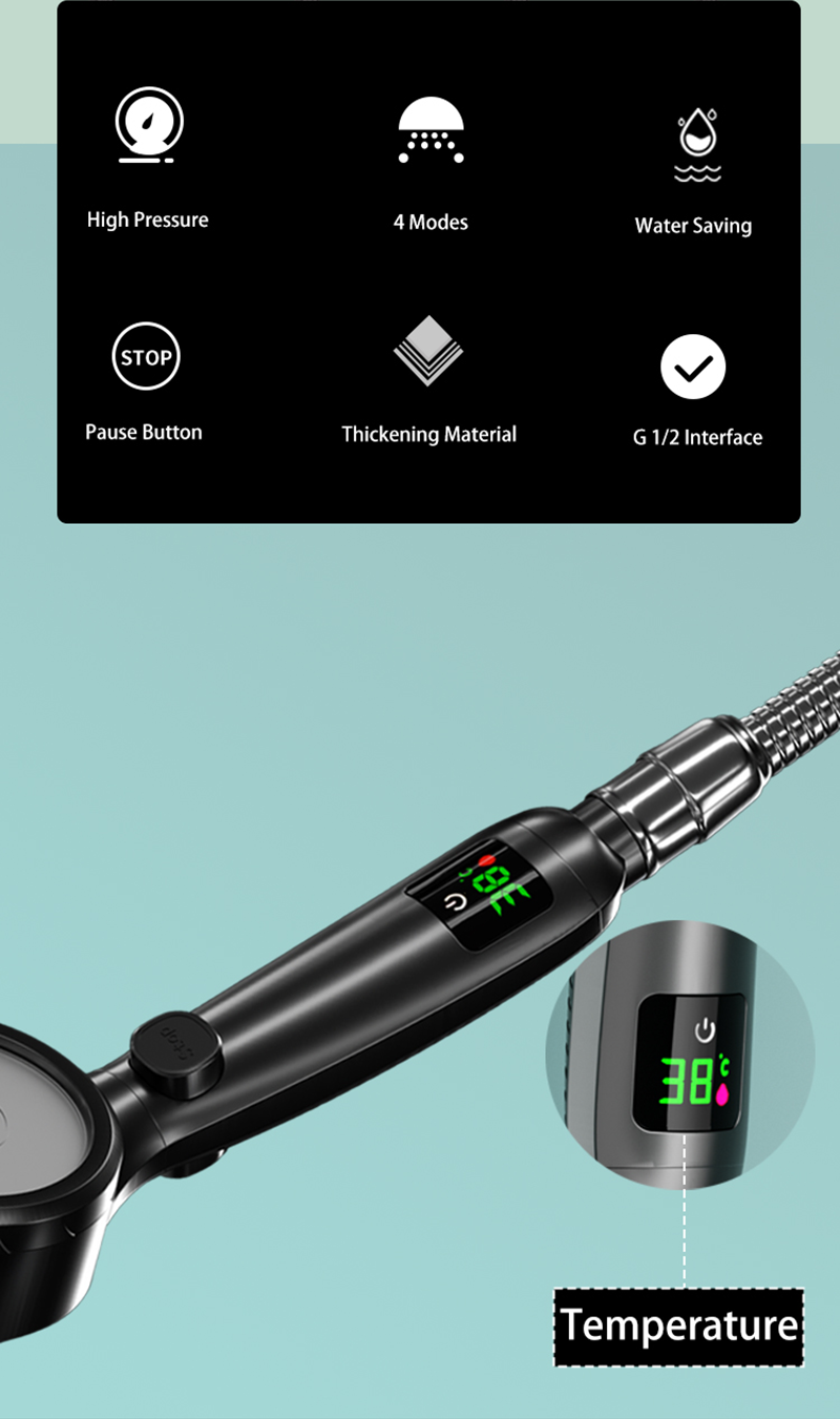 Avtoit | Shower head with temperature display on sale