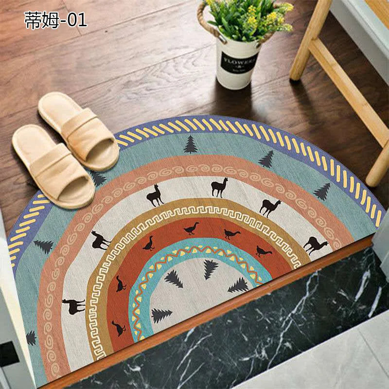 Avtoit | Bohemian non-slip semicircular doormat