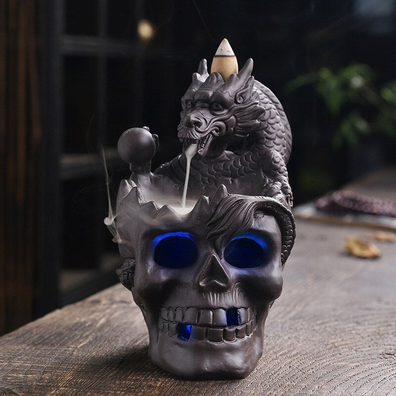 Avtoit | Dragon Skull LED Incense Burner