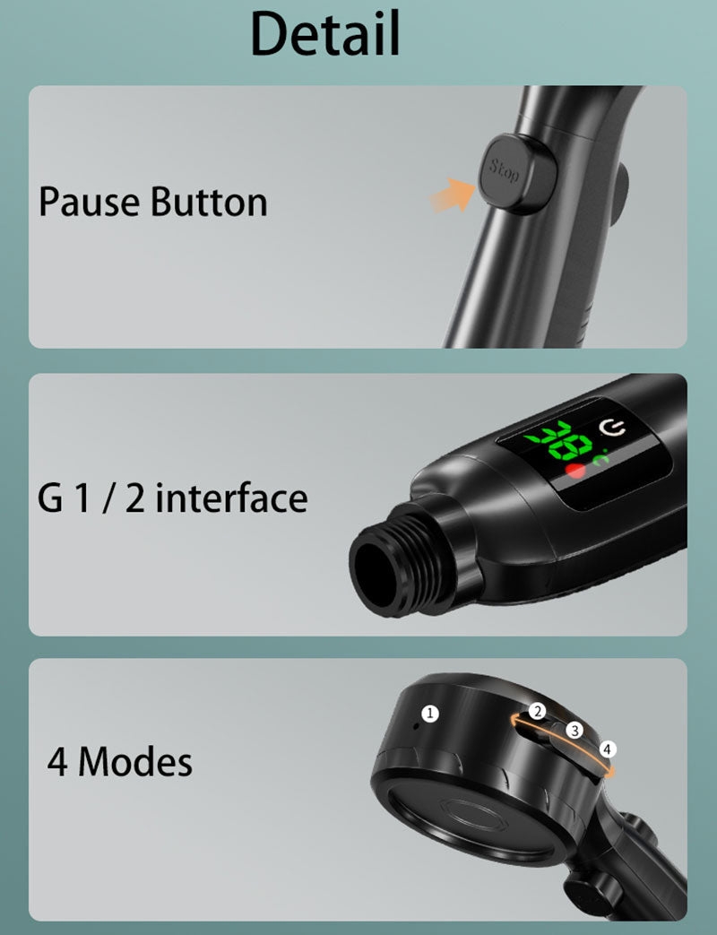 Avtoit | Shower head with temperature display on sale