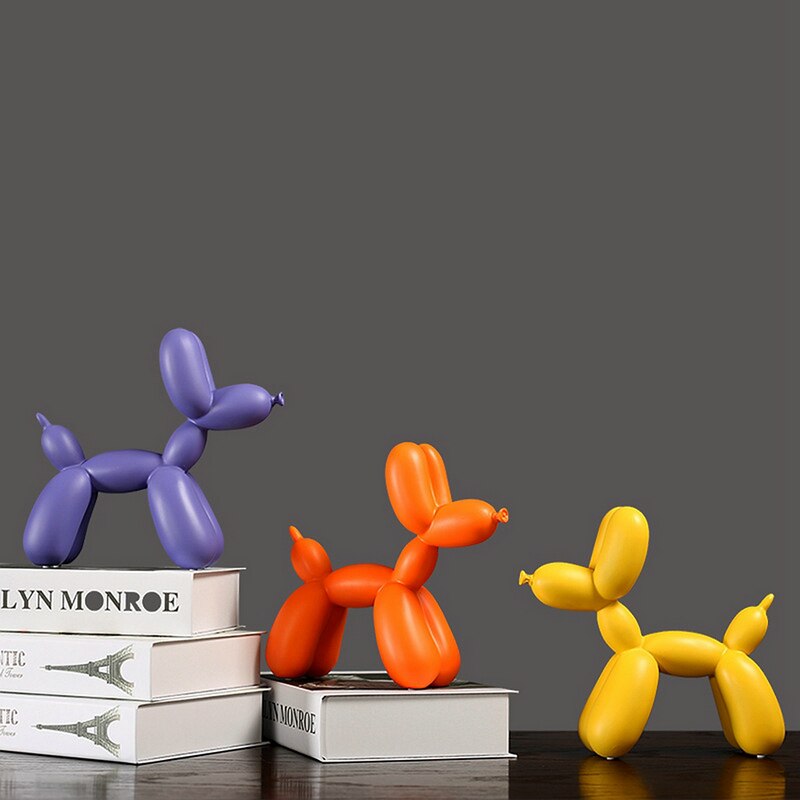 Avtoit | BalloonDog Lively Dog Sculpture | Pop-Art Decoration | Modern Home Decor | Handmade Statue