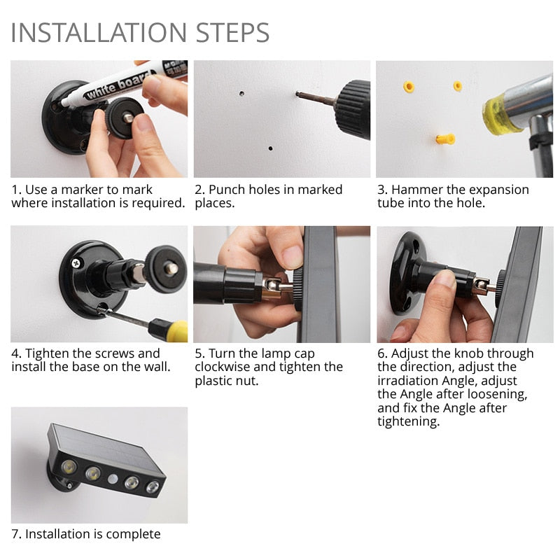 Avtoit | LED Solar Motion Sensor Outdoor Light