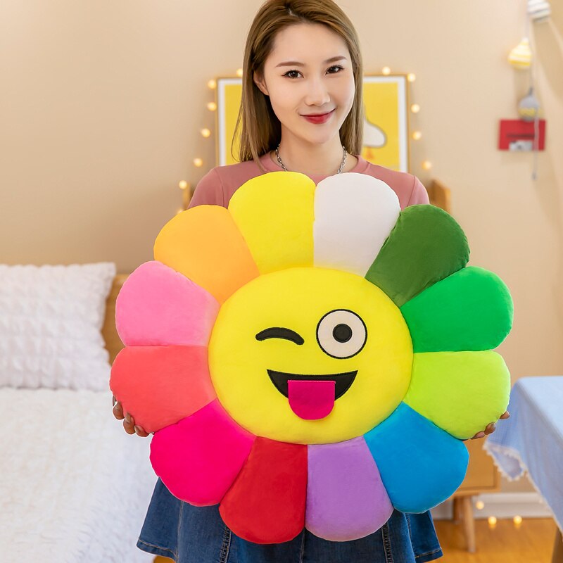 Avtoit | Colorful Sunflower Plush Comfort Seat Cushion
