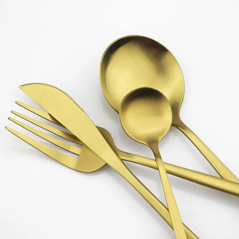 Avtoit | High-Quality Stainless Steel Cutlery Set for 6 People - Elegant Cutlery Collection