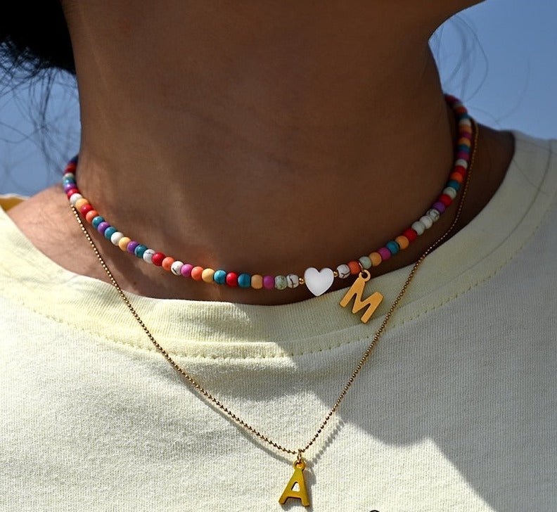 Avtoit | Pearl Necklace with Letter Pendant